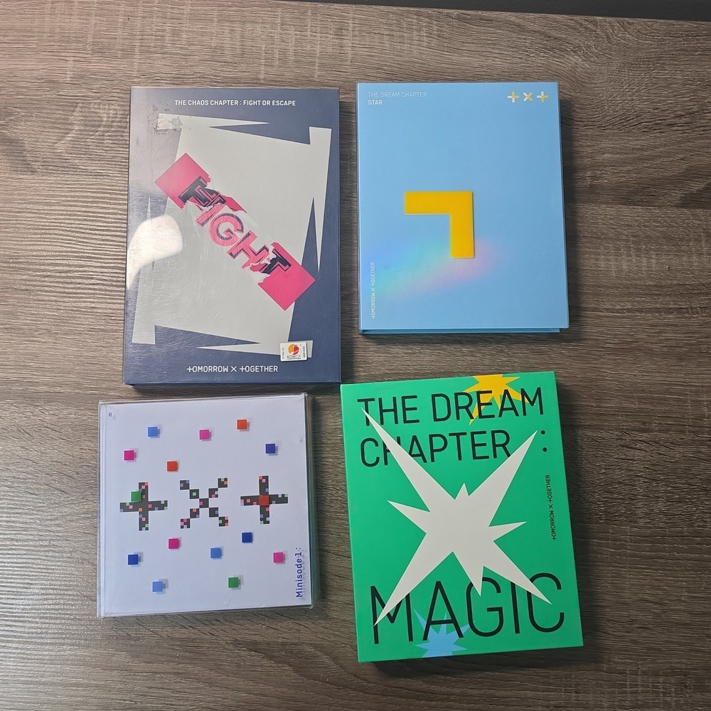 TXT Tomorrow X Together 4 Album Lot Dream Chapter Star Magic Blue Hour Fight CD